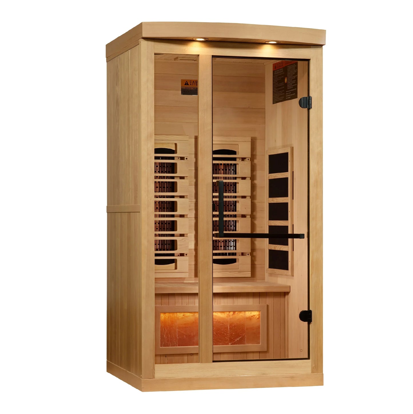 SaunellaHome 1-2-Person 2025 Reserve Edition GDI-8010-03 Full Spectrum with Himalayan Salt Bar