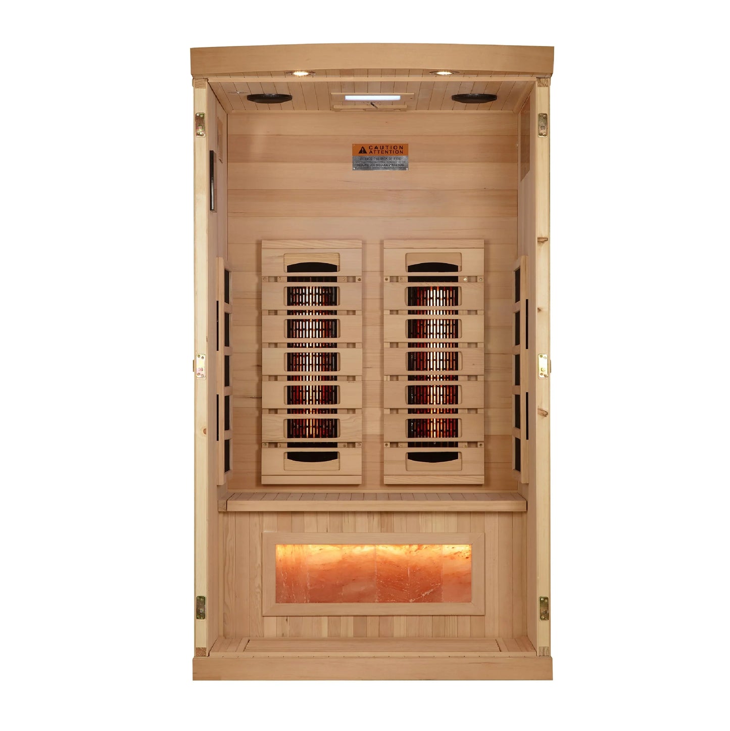 SaunellaHome 1-2-Person 2025 Reserve Edition GDI-8010-03 Full Spectrum with Himalayan Salt Bar
