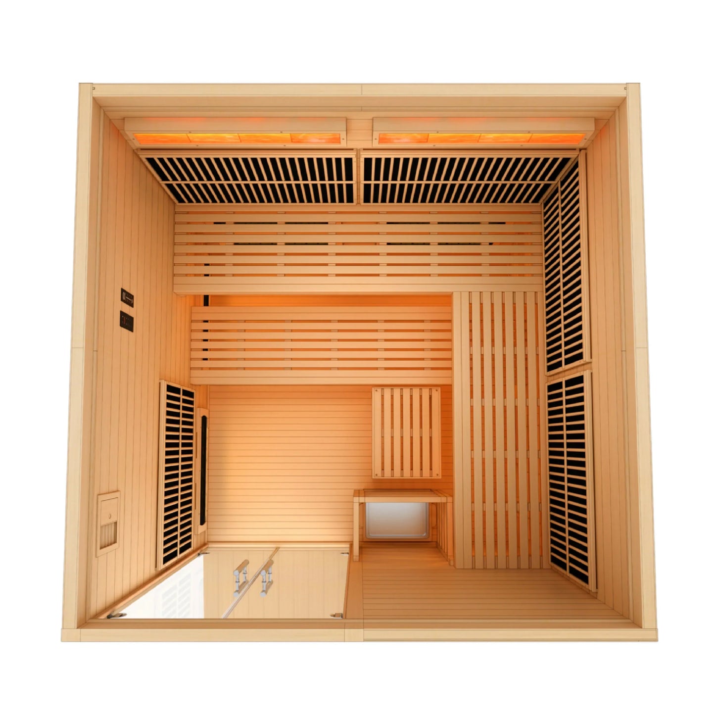 SaunellaHome 2025 Toledo GDI-8360-01 6 Person Hybrid Indoor Sauna.