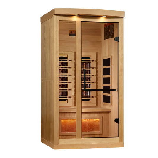 SaunellaHome 1-2-Person 2025 Reserve Edition GDI-8010-03 Full Spectrum with Himalayan Salt Bar