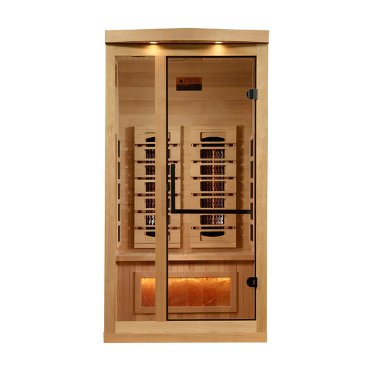 SaunellaHome 1-2-Person 2025 Reserve Edition GDI-8010-03 Full Spectrum with Himalayan Salt Bar