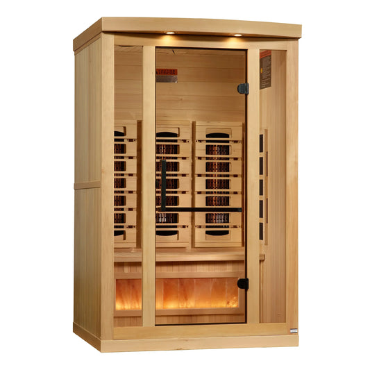 SaunellaHome 2-Person 2025 Reserve Edition GDI-8020-03 Full Spectrum with Himalayan Salt Bar