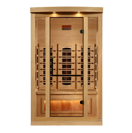 SaunellaHome 2-Person 2025 Reserve Edition GDI-8020-03 Full Spectrum with Himalayan Salt Bar